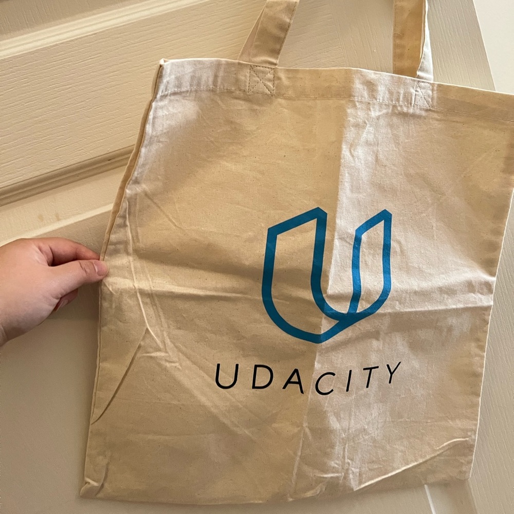 Udacity tote bag